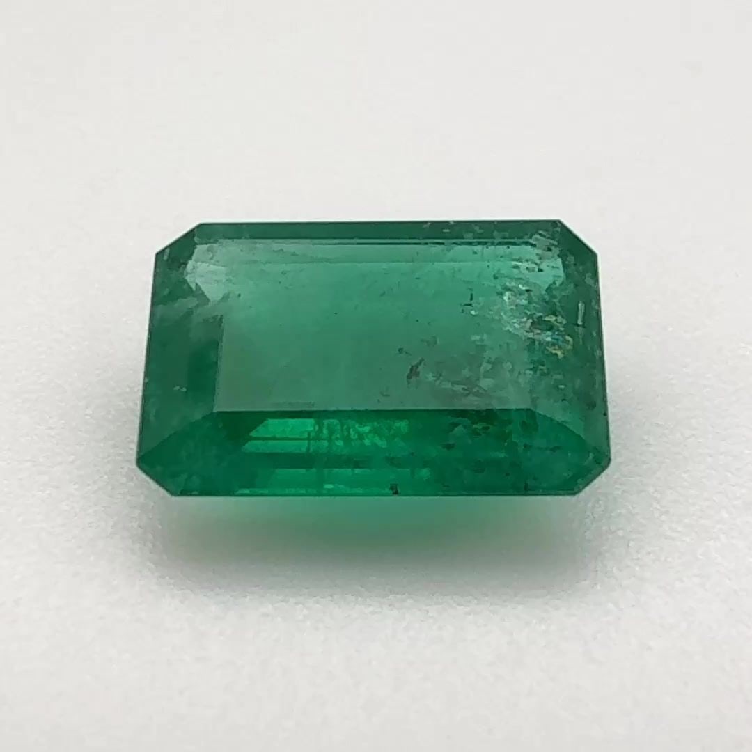Octagonal 1.595Ct Green Mi - Loose Emerald Gemstone (1 of 1)