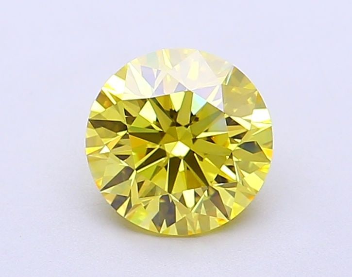 Round 1.13Ct Fancy Vivid Yellow Vs1 - Ideal Loose Lab Diamond (1 of 1)
