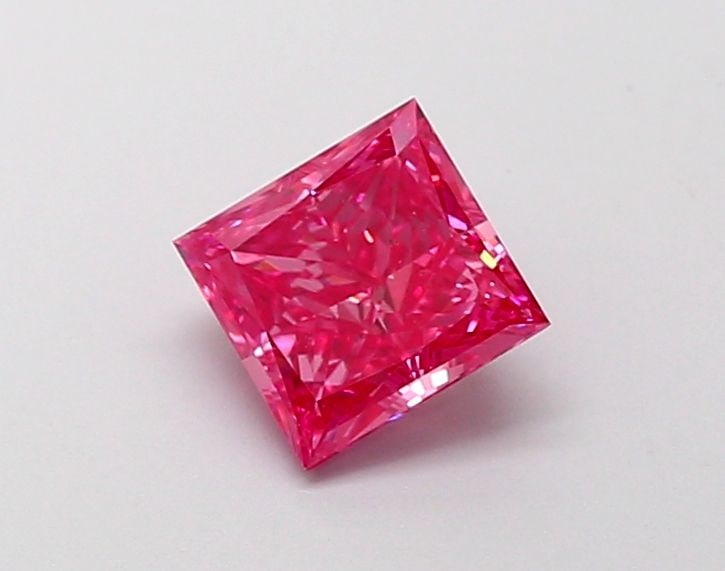 Princess 1.02Ct Fancy Vivid Pink Vvs2 - Loose Lab Diamond (1 of 1)