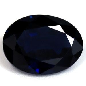 Oval 1.2Ct Blue Ec - Loose Sapphire Gemstone (1 of 1)