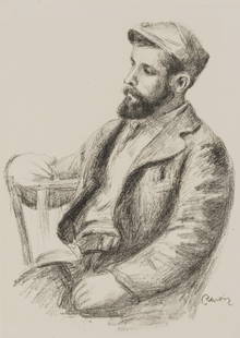 Pierre-Auguste Renoir, Louis Valtat, Les Lithographies De Renoir, Lithograph: Lithograph on grand vlin Renage filigran la marque de l'diteur paper. Inscription: Signed in the plate and unnumbered, as issued. Paper Size: 12.5 x 9.5 inches; image size: 11.02 x 8.66 inches. Excell