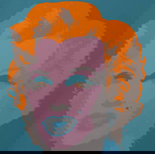 Andy Warhol, Marilyn Monroe, No.29, Official Edition, Sunday B. Morning, Silkscreen: Official edition, Andy Warhol, Sunday B. Morning, silkscreen on museum board. Paper Size: 36 x 36 inches. Excellent condition. Inscription: published by Sunday B. Morning, and fill in your own signatu