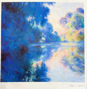 Claude Monet Lithograph Signed Numbered (Toulouse-Lautrec): Claude Monet Lithograph Signed Numbered (Toulouse-Lautrec) Claude Monet "S Ulla Senna " Chromolithography printed in 1978 in 180 specimens by Atlantis Verlag, Freiburg 30 x 31 cm Signature Claude Mone