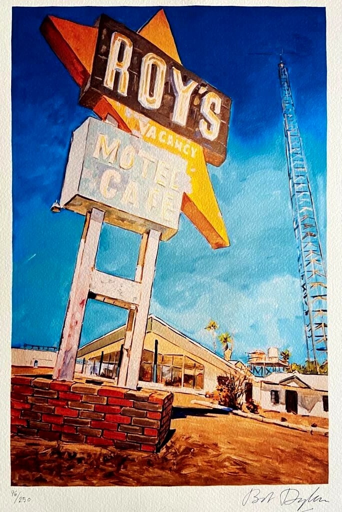 Bob Dylan Lithograph Coa Signed Numbered In Pencil Modern Museum: BOB DYLAN ''Abandoned Path " 'Retrospectrum' traveling exhibition, Tulsa, Shanghai, Miami, Rome 30 x 42 cm 250 copies n hand-humed. Bob Dylan signature printed in lithograph on the plate Modern Art Mu