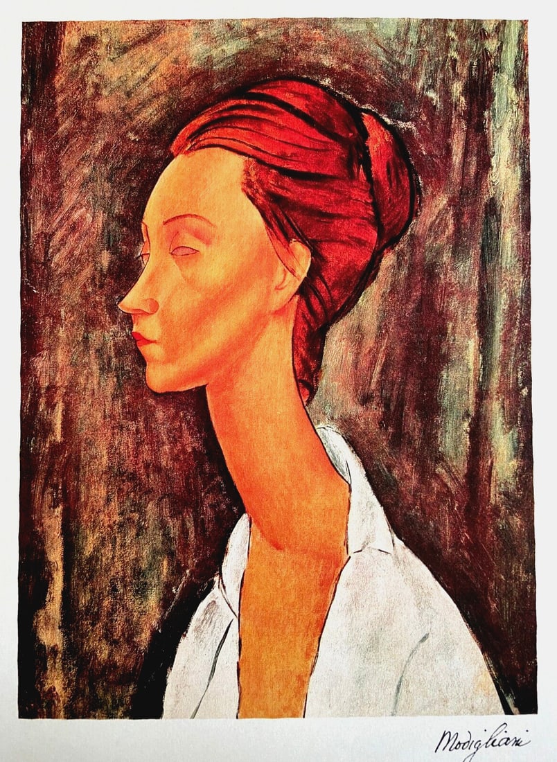 Amedeo Modigliani Lithograph 1952 Coa Signed (Alberto Giacometti) (1 of 7)