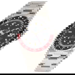 Rolex Gmt Master Ii Red And Black Bezel Tritium Watches 16710 Stainless Stee...: Style: Watches Material: Stainless Steel Display: Analog display Movement: Mechanical Automatic Type: Wristwatch Exterior Color: Silver Wrist Size: 6.90inch Product Disclaimer: Items may exhibit light