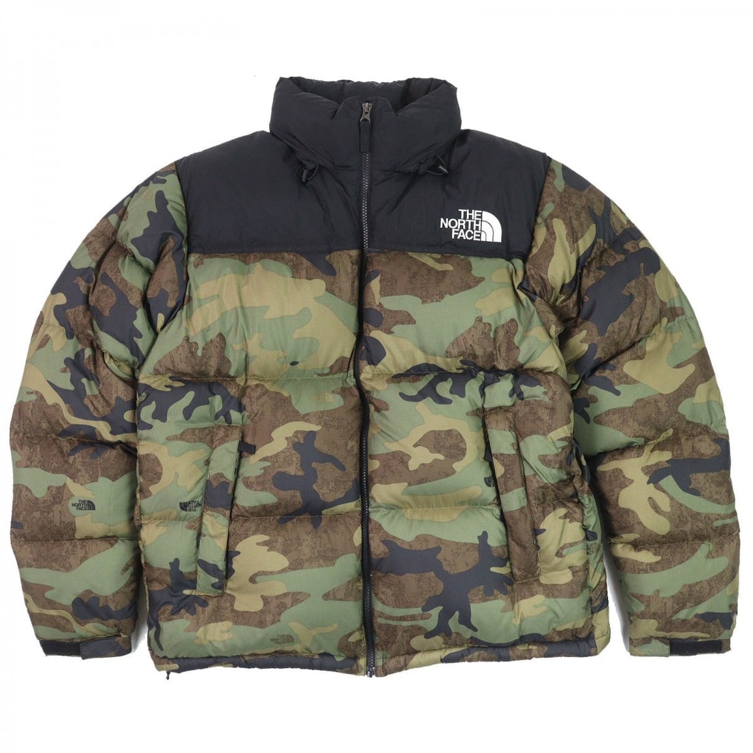 The North Face Down Jacket Nd92336 Outer: Material: Nylon Gender: Mens Brand: THE NORTH FACE Item: Down jacket Model: NOVELTY NUPTSE JACKET Gender: mens Color: Khaki type Black Material: Outer: 100% nylon, Filling: 80% down, Filling: 20% feat