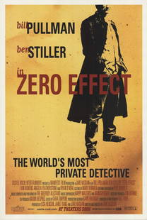 Artist Unknown Zero Effect " Offset Lithograph: Artist: Artist Unknown Title: Zero Effect Year: 1997 Signed: No Medium: Offset Lithograph Paper Size: 40 x 27 inches ( 102 x 69 cm ) Image Size: 38 x 25 inches ( 97 x 64 cm ) Edition Size: Unknown Fra