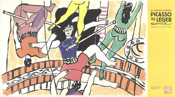 Fernand Leger A Circus Family: Picasso To Leger " Offset Lithograph: Artist: Fernand Leger Title: A Circus Family: Picasso to Leger Year: 2009 Signed: No Medium: Offset Lithograph Paper Size: 20 x 36 inches ( 51 x 91 cm ) Image Size: 20 x 30.5 inches ( 51 x 77 cm ) Edi