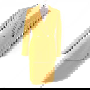 Salvatore Ferragamo Setup Main: Material: Nylon Gender: Women Brand: Salvatore Ferragamo Item: setup Gender: Women Color: mustard Material: Main: 80% wool, Main: 20% nylon, Lining: 60% acetate, Lining: 40% rayon Accessories: Spare b
