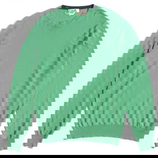 Hermes Knit Main: Material: Wool Gender: Mens Brand: HERMES Item: knit Gender: mens Color: green Material: Main: 100% wool Accessories: None Notation Size: L Size: cm (approx.): Shoulder width: 45 Dress length: 66 Widt