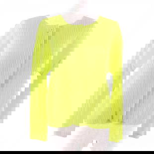 Pleats Please Cardigan Pp73-J0122 Polyester Yellow 3: Gender: Women Brand: PLEATS PLEASE Item: cardigan Gender: Women Color: yellow Material: Main: 100% polyester Accessories: None Notation Size: 3 Size: cm (approx.): Shoulder width: 32 Dress length: 48.