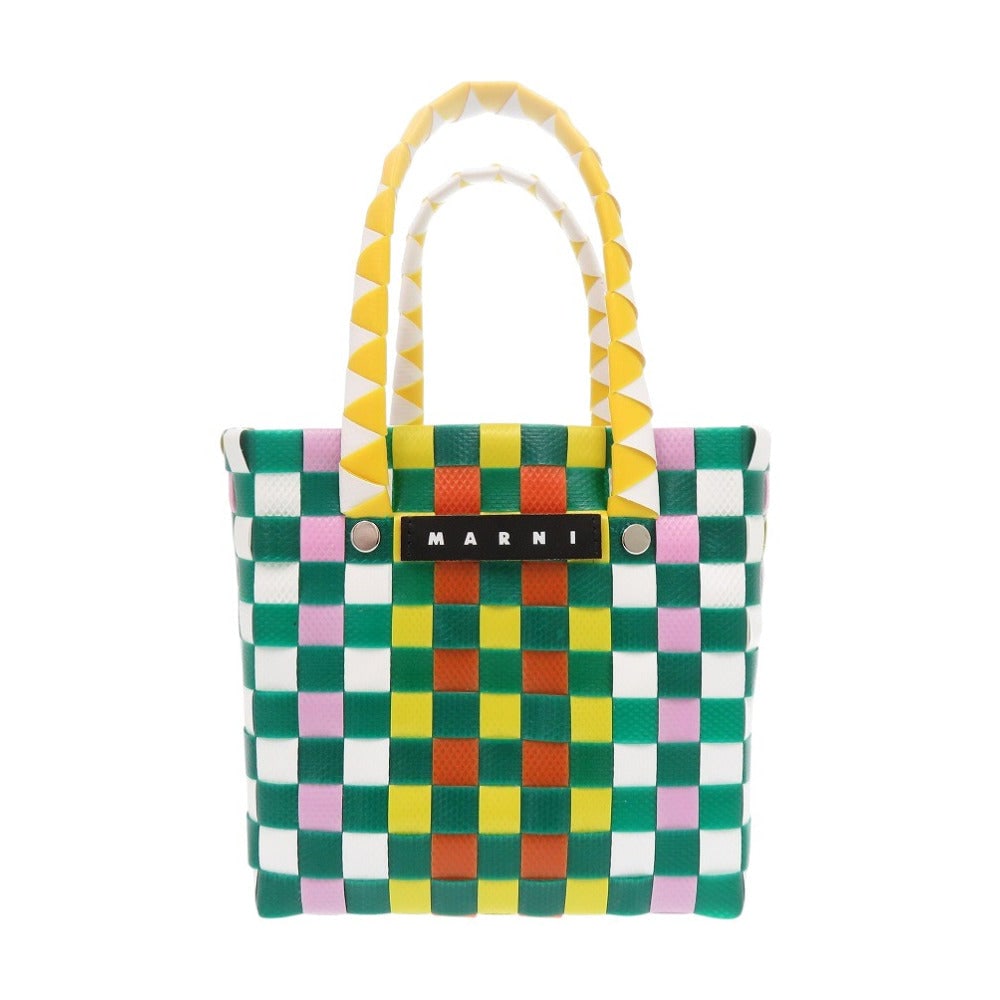 Marni Handbag M00178 M00Iw Polypropylene, Logo Tag: Gender: Women Material: Leather Brand: MARNI Item: Handbag Type: Burntbrick Woven Micro Basket Gender: Women Color: green Material: Polypropylene, Logo tag: Cowhide leather Accessories: None Size: cm