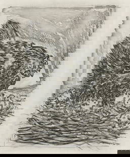 Pablo Picasso, La Mre Poule, Histoire Naturelle, Lithograph: Lithograph on papier bouffant des Papeteries de Casteljoux paper. Paper Size: 13 x 9.25 inches. Unsigned and unnumbered, as issued. Excellent condition. Notes: From the folio, Eaux-fortes originale po