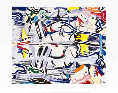 Roy Lichtenstein Reflections Ii " Poster Pop Art: Artist: Roy Lichtenstein Title: Reflections II Year: 1988 Signed: No Medium: Offset Lithograph Paper Size: 11 x 14 inches ( 28 x 36 cm ) Image Size: 9 x 11 inches ( 23 x 28 cm ) Edition Size: Unknown