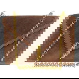 Hermes Shoulder Bag Doblis Brown Alcazar Women