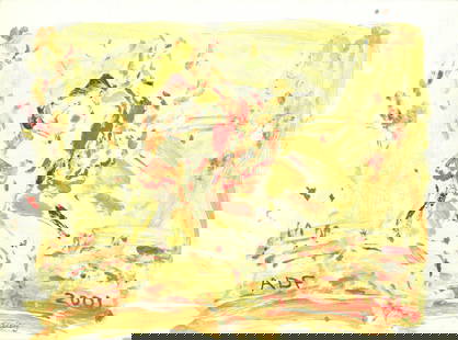 Cecily Brown American Dance Festival " Offset Lithograph Afric: Artist: Cecily Brown Title: American Dance Festival Year: 2001 Signed: No Medium: Offset Lithograph Paper Size: 20.5 x 27.75 inches ( 52 x 70 cm ) Image Size: 20.5 x 27.75 inches ( 52 x 70 cm ) Editio