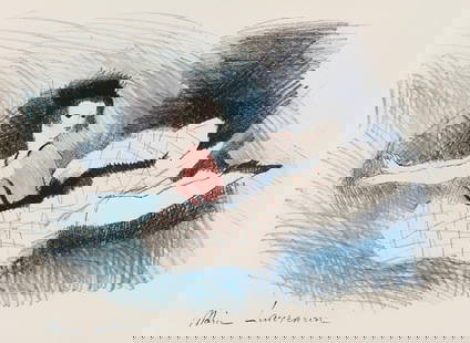 Marie Laurencin, Composition, Alice'S Adventures In Wonderland, Lithograph: Lithograph on vlin de Rives BFK la forme paper. Paper Size: 9.84 x 11.81 inches. Excellent condition. Inscription: Signed in the plate and unnumbered, as issued. Notes: From the album, Alice's Adventu