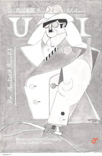 Richard Lindner The Resistible Rise Of Arturo Ui (B&W) " Poster P: Artist: Richard Lindner Title: The Resistible Rise of Arturo Ui (B&W) Year: 1968 Signed: No Medium: Offset Lithograph Paper Size: 30.5 x 20 inches ( 77 x 51 cm ) Image Size: 30.5 x 20 inches ( 77 x 51