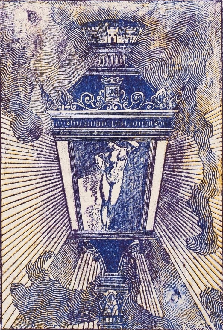 Max Ernst, Composition (Spies/Leppien 218), La Ballade Du Soldat, Lithograph: Lithograph on vlin d'Arches paper. Paper size: 21.875 x 15 inches. Excellent condition. Unsigned and unnumbered, as issued. Notes: From the folio, La Ballade du Soldat, 34 Lithographies Originales de