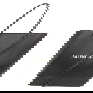 Balenciaga Tote Bag Leather Black 2Way Women: Material: Leather Gender: Women Brand: BALENCIAGA Item: Tote Bag Model: 2WAY Gender: Women Color: black Material: leather Accessories: Shoulder strap Size: cm (approx.): W26 x H27 x D10 Shoulder: 129