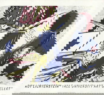 Roy Lichtenstein Blam " Offset Lithograph: Artist: Roy Lichtenstein Title: Blam Year: 1991 Signed: No Medium: Offset Lithograph Paper Size: 27 x 30 inches ( 69 x 76 cm ) Image Size: 22.25 x 26.5 inches ( 57 x 67 cm ) Edition Size: Unknown Fram