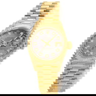 Rolex Datejust 10P Diamond Black Shell Watches 69178Ng K18 Yellow Gold/18K Y...: Style: Watches Material: K18 Yellow Gold Display: Analog display Movement: Mechanical Automatic Type: Wristwatch Exterior Color: Gold Wrist Size: 5.90inch Product Disclaimer: Items may exhibit light w