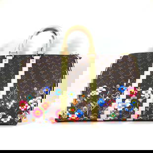 Louis Vuitton Boston Duffel Bag M14182 Monogram Canvas Brown Monogram Takashi Murakami Lvxtk: Material: Monogram canvas Gender: Women Pattern: Monogram Takashi Murakami LVxTK Brand: LOUIS VUITTON Item: Boston Duffel bag Model: Keepall ?bandouliere 45 Line: Monogram Takashi Murakami LVxTK Gende