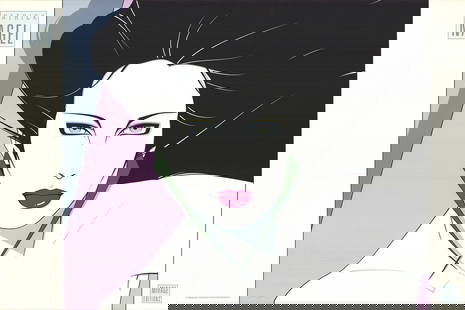 Patrick Nagel Commemorative #15 " Serigraph Contemporary: Artist: Patrick Nagel Title: Commemorative #15 Year: 1986 Signed: No Medium: Serigraph Paper Size: 24 x 36 inches ( 61 x 91 cm ) Image Size: 24 x 28.25 inches ( 61 x 72 cm ) Edition Size: 5000 Framed: