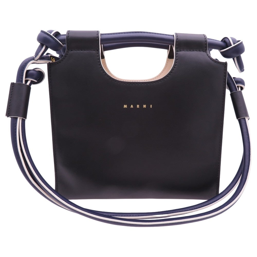 Marni Shoulder Bag Bmmp0055Q0 Leather Black Marcel Knot Tube Knot Women: Material: Leather Gender: Women Brand: MARNI Item: Shoulder Bag Model: knot Type: MARCEL KNOT Tube Gender: Women Color: black Material: leather Accessories: storage bags Size: cm (approx.): W24 x H24