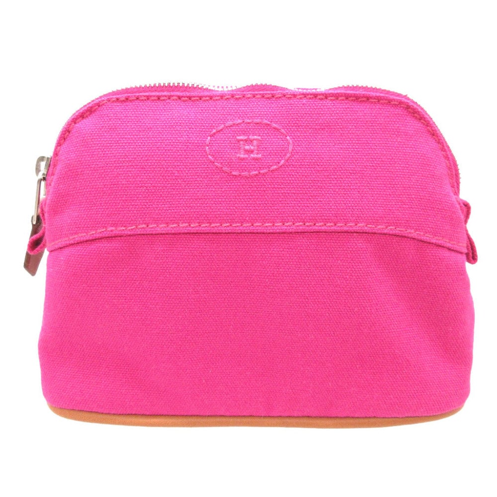 Hermes Pouch Canvas Fusha Pink Bolide Mini Mini Women (1 of 8)