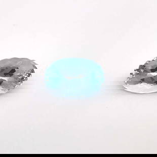 Oval 2.5Ct Blue Si - Loose Aquamarine Gemstone: Type: Aquamarine Carat: 2.5 Cut: FACETED Color: Blue Clarity: SI Treatment: NONE Color Shade: BLUE Measurements: 11.2L X 7.5W Certification: None Video: Video Link</