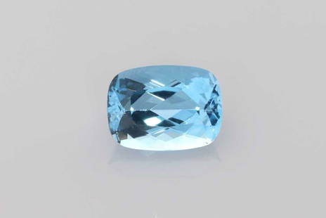 Cushion 2.45Ct Blue Si - Loose Aquamarine Gemstone: Type: Aquamarine Carat: 2.45 Cut: FACETED Color: Blue Clarity: SI Treatment: NONE Color Shade: Vivid BLUE Measurements: 9.7L X 7.2W Certification: None Video: Video