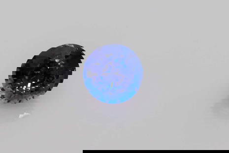 Round 1.06Ct Blue Si - Loose Sapphire Gemstone: Type: Sapphire Carat: 1.06 Cut: FACETED Color: Blue Clarity: SI Treatment: HEATED Color Shade: Vivid BLUE Measurements: 5.75L X 5.82W Certification: Other Video: