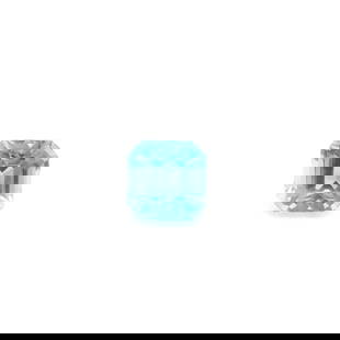 Octagonal 1.24Ct Blue Ec - Loose Aquamarine Gemstone: Type: Aquamarine Carat: 1.24 Cut: STEP Color: Blue Clarity: EC Treatment: HEATED Color Shade: Medium Blue Measurements: 5.97L X 5.87W Certification: None Video: