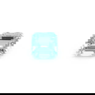 Octagonal 1.85Ct Blue Ec - Loose Aquamarine Gemstone: Type: Aquamarine Carat: 1.85 Cut: STEP Color: Blue Clarity: EC Treatment: HEATED Color Shade: Medium Blue Measurements: 7.09L X 7.09W Certification: None Video: