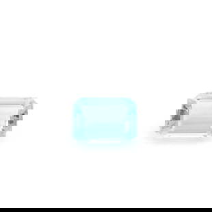 Octagonal 1.27Ct Blue Ec - Loose Aquamarine Gemstone: Type: Aquamarine Carat: 1.27 Cut: STEP Color: Blue Clarity: EC Treatment: HEATED Color Shade: Medium Blue Measurements: 7.64L X 5.58W Certification: None Video: