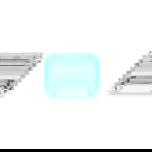 Octagonal 3.02Ct Blue Ec - Loose Aquamarine Gemstone: Type: Aquamarine Carat: 3.02 Cut: STEP Color: Blue Clarity: EC Treatment: HEATED Color Shade: Medium Blue Measurements: 9.39L X 7.47W Certification: None Video: