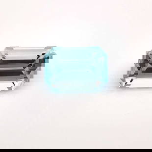 Emerald 2.96Ct Blue Si - Loose Aquamarine Gemstone: Type: Aquamarine Carat: 2.96 Cut: FACETED Color: Blue Clarity: SI Treatment: NONE Color Shade: BLUE Measurements: 10.35L X 7.3W Certification: None Video: Video Link