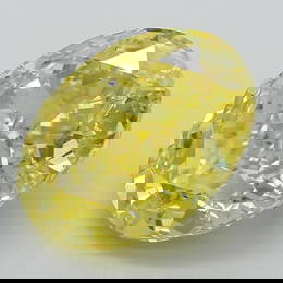 Oval 3.07Ct Fancy Vivid Yellow Vvs2 - Loose Lab Diamond