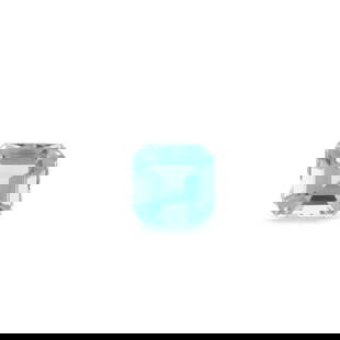 Octagonal 1.02Ct Blue Ec - Loose Aquamarine Gemstone: Type: Aquamarine Carat: 1.02 Cut: STEP Color: Blue Clarity: EC Treatment: HEATED Color Shade: Medium Blue Measurements: 6.09L X 6.07W Certification: None Video: