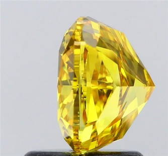 Cushion Modified 1.8Ct Fancy Vivid Yellow Vs1 - Loose Lab Diamond: Source: This Is A Real Diamond Grown In A Lab Not Mined. Carat: 1.8 Cut: - Color: Fancy Vivid Yellow Clarity: VS1 Polish: EX Symmetry: EX Measurements: 6.82L X 6.81W X 4.58H Certification: IGI Video: