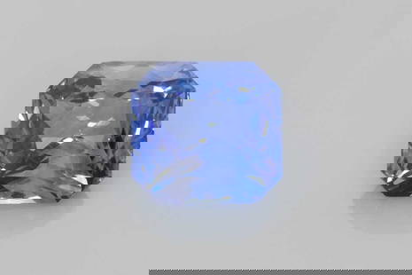 Asscher 2.54Ct Blue Si - Loose Sapphire Gemstone: Type: Sapphire Carat: 2.54 Cut: FACETED Color: Blue Clarity: SI Treatment: HEATED Color Shade: BLUE Measurements: 7.67L X 7.35W Certification: Gia Video: Video L