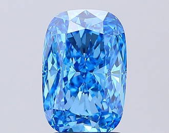 Cushion Modified 3.08Ct Fancy Vivid Blue Vs1 - Loose Lab Diamond