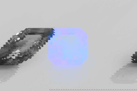 Asscher 1.91Ct Blue Si - Loose Sapphire Gemstone: Type: Sapphire Carat: 1.91 Cut: FACETED Color: Blue Clarity: SI Treatment: HEATED Color Shade: Vivid BLUE Measurements: 6.5L X 6.4W Certification: None Video: Video