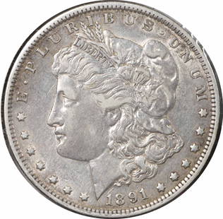1891-O Vam 1B Morgan Silver Dollar Pitted Rev Ef Uncertified: Certification: Uncertified Circulated/Uncirculated: Circulated Year: 1891 Composition: 90% Silver 10% Copper Mint Location: New Orleans Km Number: 110 Denomination: $1 Grade: XF Coin: Morgan Designer: