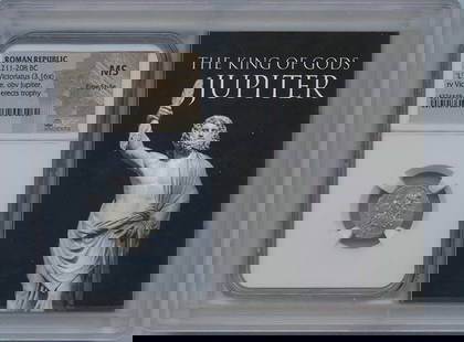 C.211-208 Bc Roman Republic Ar Victoriatus Ngc Ms60 Story Vault: Certification: NGC Certification Number: 4374448097 Denomination: Ancient Roman Grade: MS60 Date: NONE Product Disclaimer: Grades are third-party opinions; authenticity is guaranteed. Photos are part