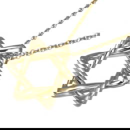 Tiffany&Co. Necklace Star Of David 18K 750 Yellow Gold