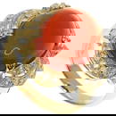 Select Jewelry Ring 18K Yellow Gold Gold Opal Diamond Women