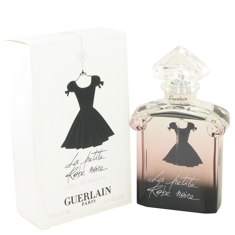La Petite Robe Noire Perfume By Guerlain Eau De Parfum Spray: Brand: Guerlain Size: 3.4 oz Eau De Parfum Spray Grams: 500 Type: Eau De Parfum Spray Fragrance: Perfume for Women Product Disclaimer: Authentic fragrances; some boxes may show shelf wear. We strongly